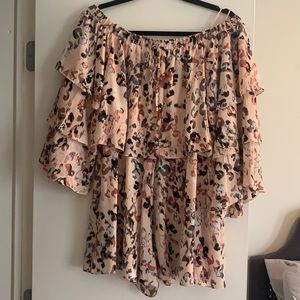 Olivaceous leopard romper size large